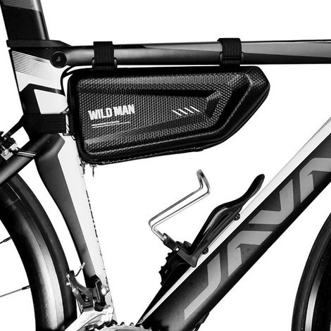 Wildman Fahrradrahmentasche L E4 1,5L Fahrradhalterung Schwarz (1/5)
