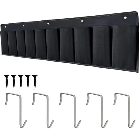 Organisateur De Rangement - 10 Poches - Tissu Oxford - Crochets Robustes - Pour Lit Banc De Jardin Rail De Lit - 1 Pièce (1/5)