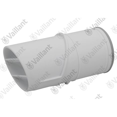 Tuyau d'échappement (embout) DN 60, blanc Horizont. Bornes murales PP 0020219517