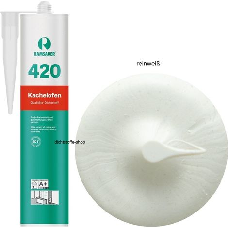 Ramsauer Kachelofen 420, temperaturbeständige Fugendicht- masse, reinweiß, 310 ml (1/5)