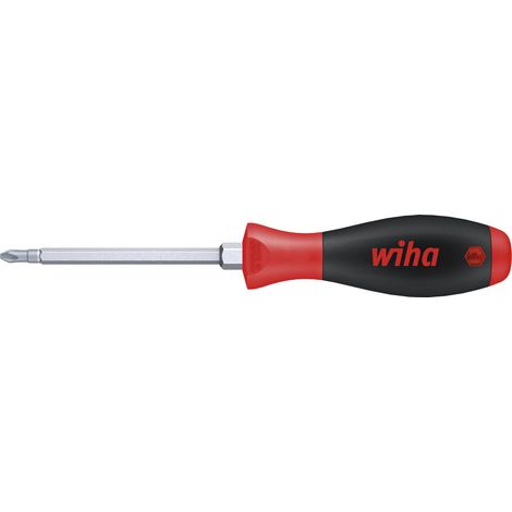 Wiha Schraubendreher SoftFinish® Phillips mit Sechskantklinge und Sechskantansatz PH3 x 150 mm (00766)