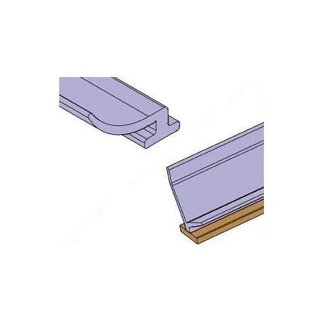 Novellini – Joint vertical transparent pour cabine de douche – Hauteur 2.20m – Découpable pour s'adapter – Fixation murale incluse