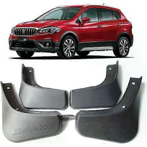 Bavettes garde-boue avant et arrière de haute qualité (lot de 4) pour Suzuki SX4 S-Cross (2014-2019) - Accessoires auto (1/5)