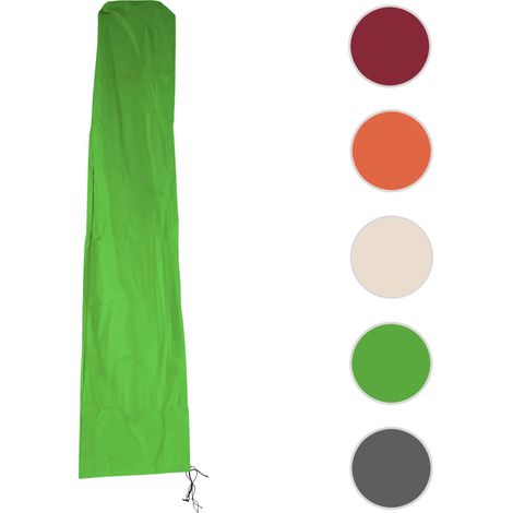 Housse de protection Meran pour parasol jusqu'à 5 m, gaine de protection avec zip - vert