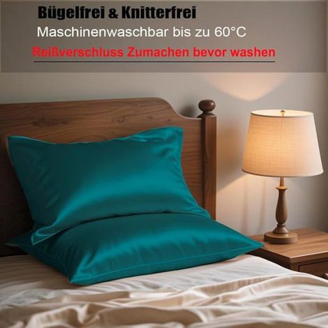 Taie Doreiller - Satin 40 x 80 cm - Pour Peau Et Cheveux Sensibles - Lot De 2 (1/5)