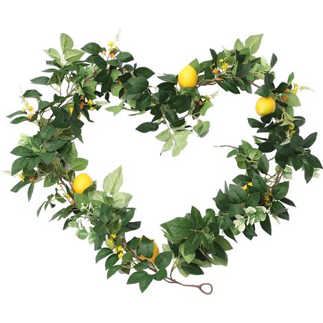 Simulation Citron Branche 185cm Simulation Bande De Citron Artificielle Branche De Citron Simulation Plante Bouquet Artificielle Faux Fleurs Bouquet De Mariage Décoration (1)