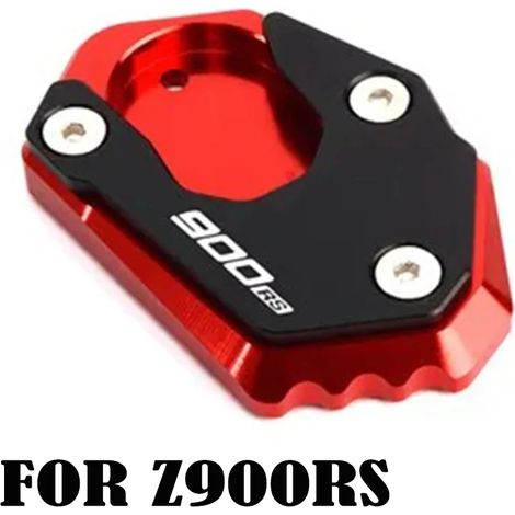 (Red-900RS) Compatible pour Kawasaki Z900 Z650 Z800 Z900RS 2016-2024 Moto CNC Béquille Agrandisseur de pied Support latéral Extension Pad Z 900 rs 800 650 maxpower (1/4)
