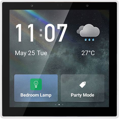 Panneau de commande Tuya WiFi 4" écran tactile – interrupteur mural multifonction, ZigBee/Bluetooth, affichage heure/temp/météo (1/5)