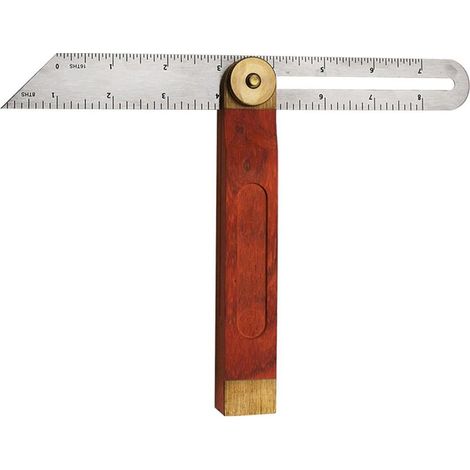 Equerres de Menuisier, Fausse Equerre de Menuisier à Coulisse, Équerre Angle Ajustable, Rapporteur D'angle Réglable, Équerre Multifonctionnelle en T, Équerres de Charpentier,Réglable E (1/5)