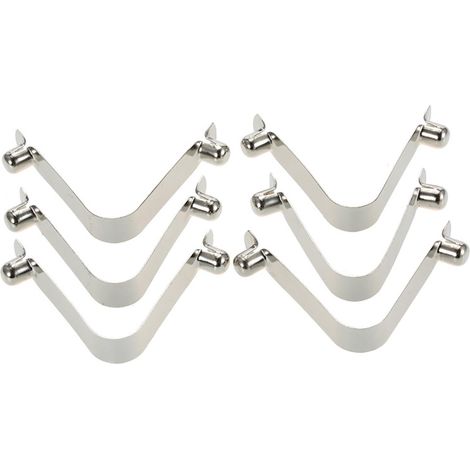 Beyamis Lot de 6 clips à ressort pour pagaie de kayak, clips pour poteau de tente, clip à ressort à bouton-poussoir, goupille de verrouillage pour tube (1/5)