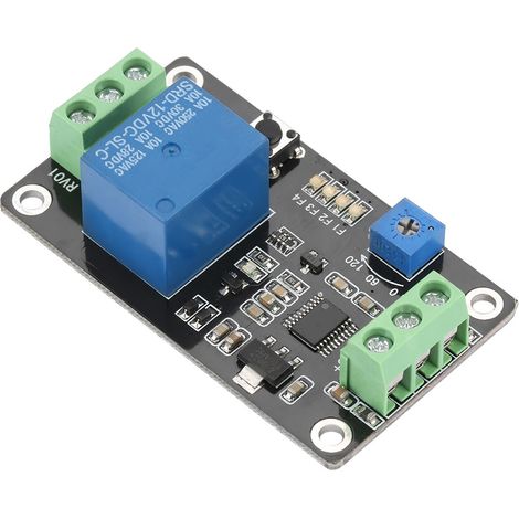 Relais temporisé à verrouillage automatique, minuterie marche/arrêt temporisée Super 555, 12 V CC (1/5)