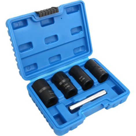 Kit Extracteur de Boulons Endommagés en Acier Chrome-molybdène Portable, 5 Pièces pour Retirer Écrous Cassés, Outil Pratique pour Réparation Rapide (1/5)