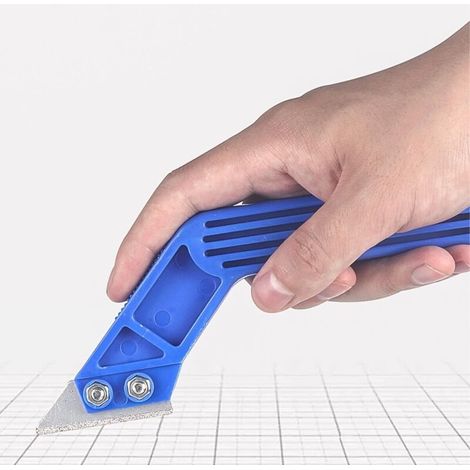 Detergente per fughe di cemento (blu, 2 lame, 6 pezzi) - Detergente per fughe di piastrelle/rimuovi fughe di cemento (1/4)