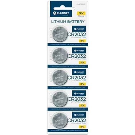 Platinet pile bouton lithium cr2032 3v blister5 (1/2)