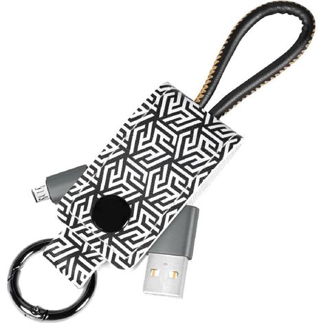 Cable USB 2.0 USB A male USB B micro prise male 0.22m - Noir