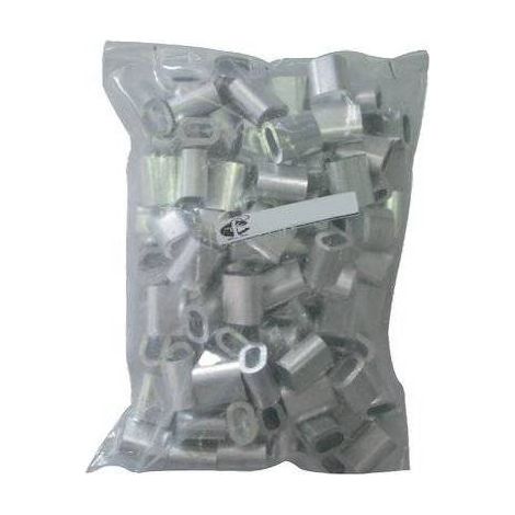 MORSETTO X FILO NYOFIL WORKIT - ALLUMINIO MM 3 - 100 pezzi