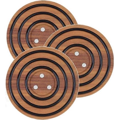 Lot de 3 pièces magnétique pot coasters, antidérapant magnétique pot supports pour pots et pans (1/5)