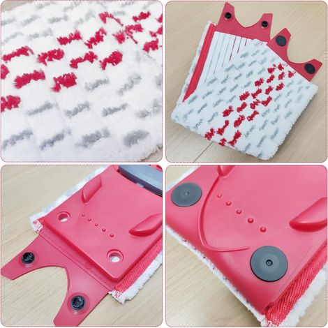 washable replacement head, microfiber flat mop, flat cloth accessory, suitable for mops and floor cleaning