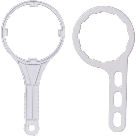 Llave de 2 piezas con correa de goma para filtro de aceite y llave de plástico para filtro de agua de 10 « para abrebotellas, mangueras ajustables, correa para filtro de aceite, etc. (1/5)
