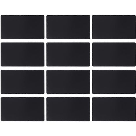 50 pièces de plaques vierges en aluminium anodisé coloré de 0,2 mm d'épaisseur, disponibles pour la gravure sur machine et CNC (noir)-Black (1/3)