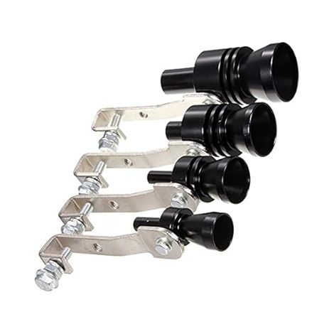 Échappement Noir Faux Turbo Sifflet Pipe Sound Silencieux Blow Off Valve Bov - M (1/5)