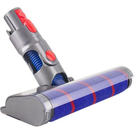 adaptation mit V7 V8 V10 V11,Accessoire de Remplacement de Brosse Turbo et Rouleau Souple pour Tapis avec Lumières LED,Facile à Démonter et à Nettoyer (1/5)