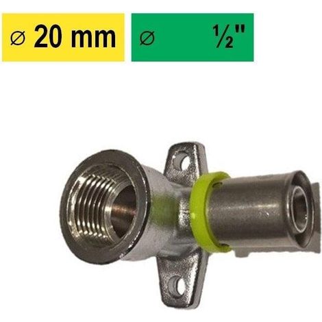 Arco Coude de base métallique 20 mm filetage 1/2 pouce