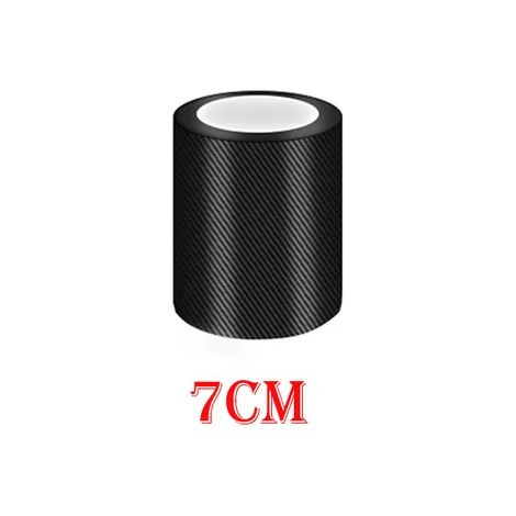 (7 m - 7 cm) Autocollant en fibre de carbone pour voiture, à coller soi-même, bande de protection anti-rayures pour seuils de porte et rétroviseurs latéraux, film protecteur imperméable (1/5)