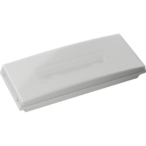 „GS“-Oberflächen-LED-Notleuchte (1W 5700K 110lm) IP44/IK07 25,2x10x4cm weiße Farbe