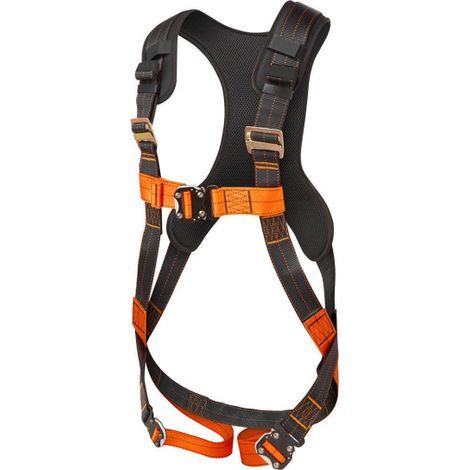 Arnés Ultra de 1 punto, ajuste de piernas FP71 XL/2XL Negro/Naranja