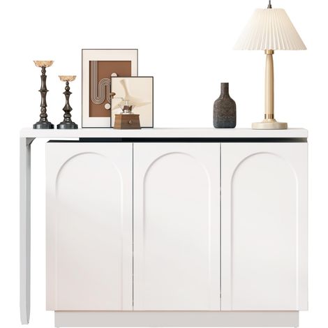 Escritorio esquinero en L giratorio blanco de MDF 170 cm (1/5)