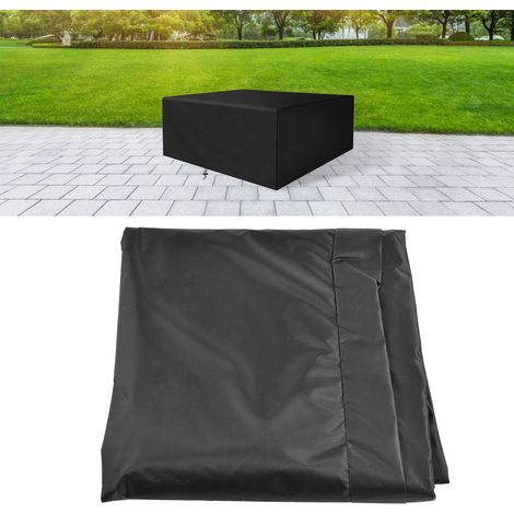Funda protectora de poliéster 210D para uso exterior, apta para mesas, sillas y sofás de jardín impermeable y resistente a los rayos UV (150 x 150 x 75 cm). (1/5)