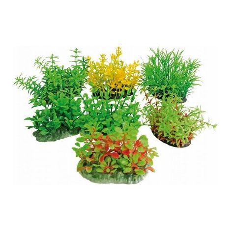 Trade Shop - Dekoratives Aquarium Tropische Pflanzen künstliche Pflanzen Wasserparadies -