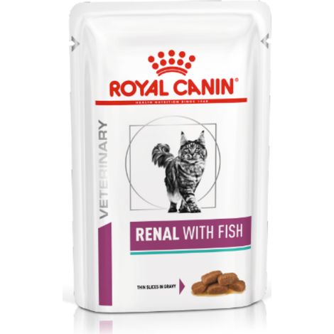 Royal Canin Cat Veterinary Diet Renal Pesce - Royal Canin Cat Veterinary Diet Renal Pesce - Bustina Da 85 Gr (1/3)