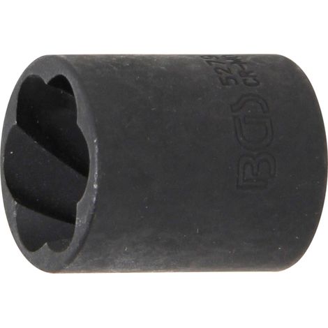 Dado espiral BGS Technic extractor negro 19 mm