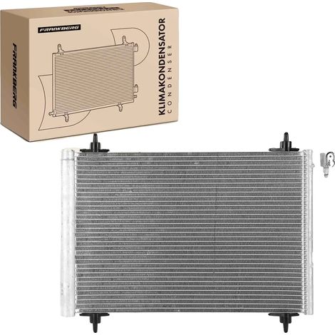 Condensador de aire acondicionado, longitud de la red 540 mm, ancho de la red 358 mm, profundidad de la red 16 mm, diámetro de entrada 14,3 mm, diámetro de salida 11,1 mm (1/5)