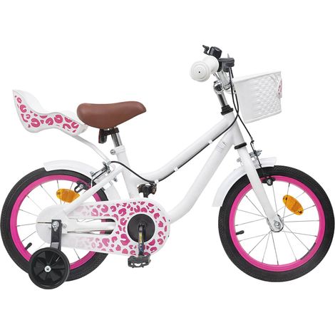 Teenpull – Kinderfahrrad Mit Stützrädern 16 Zoll für 4-6 Jahre alt Weiß (1/5)