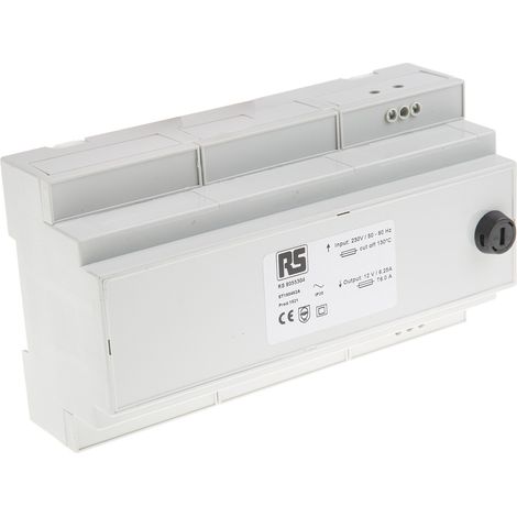 Transformateur rail DIN, Vin 230V c.a., Vout 12V c.a., 75VA, sorties ( Prix pour 1 )