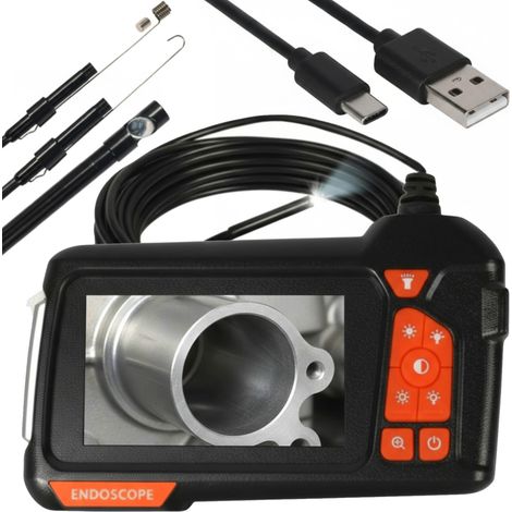 Telecamera endoscopica per ispezione tubi IP67 zoom FHD 5,5 mm per officine (1/5)