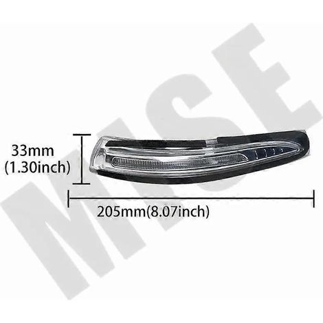 Passend für Hyundai Santa Fe Sport IX45 3.0 2014 2015 2016 Auto-Seiten-Rückspiegel LED-Blinkerlampe Auto-Blinker 87613 2W000 (nur links) (1/4)