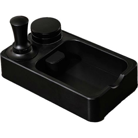 Aufbewahrungsbox für Kaffeetamper, Pulverspender, schwarz (1/5)