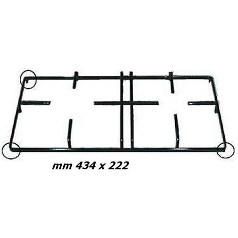 GRIGLIA PER CUCINA A GAS SMALTATA CM 43 X 22 2 FUOCHI LOFRA COD P 3251 1 pz
