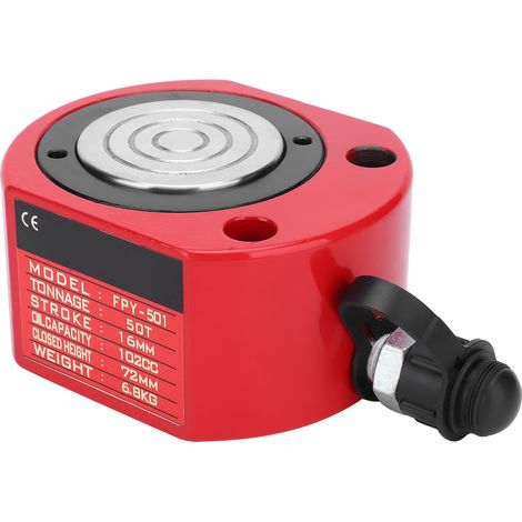 20-Tonnen-Hydraulikheber mit Durchgangsbohrung, separater Hohlheber RSC-20100, leistungsstarkes Industriehebegerät für schwere Lasten, 100 mm Hub (1/5)