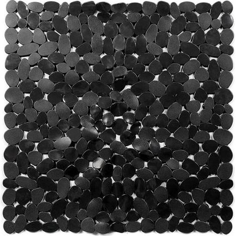 Tapis de Douche Antiderapant,54x54cm(Noir) Tapis de Douche Carrés,Tapis de Baignoire Antidérapant et Anti-moisissure,Tapis de Bain Antiderapant Enfant,Lavable en Machine avec Ventouse Tapis (1/5)