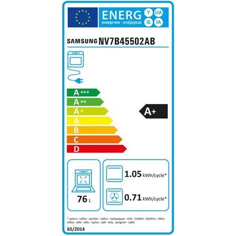 horno empotrado 76l 60cm pirólisis de carbono - NV7B45502AB - samsung - (1/5)