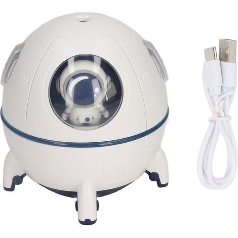 Humidificateur USB Design Capsule Spatiale - Fonction Brumisateur, Veilleuse et Diffuseur d'Huiles Essentielles pour Chambre, Bureau ou Voiture (1/5)