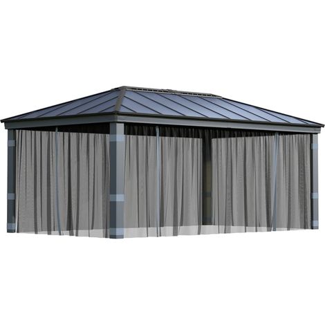 Palram - Canopia – Moustiquaire en polyester pour pavillon Dallas 6100 – Installation rapide – Protège contre les insectes – Matériau léger et robuste