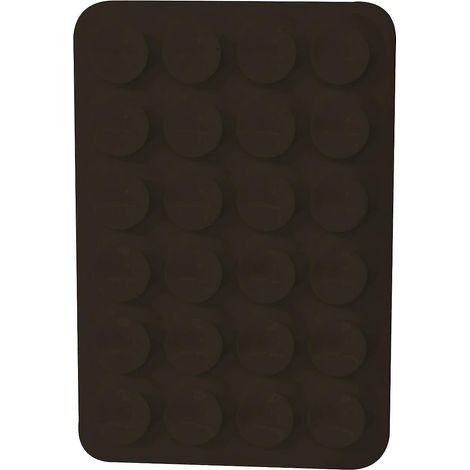 Packung mit 5 Silikon-Saugnapf-Klebehalterungen für Handyhüllen, kompatibel mit iPhone- und Android-Hüllen, freihändige Handyhalterung (schwarz). (1/4)