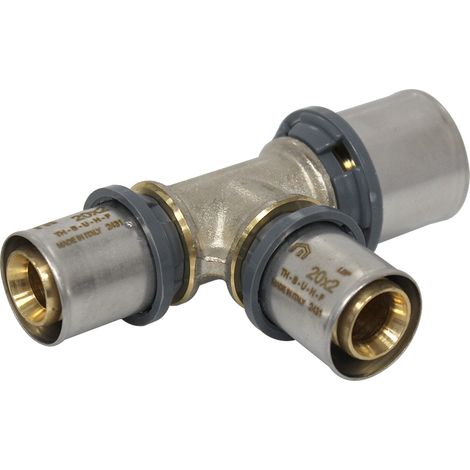 Raccord multicouche à sertir TH - Té inégal Ø26x3,0 - Ø20x2,0 - Ø20x2,0 - Arcanaute (1/5)