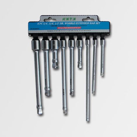 Set de 9 1/2" estensioni articolate, Honiton, modello 4309, ideale per lavori meccanici in aree difficili de da raggiungere, in acciaio de alta resistenza, durata e precisione.